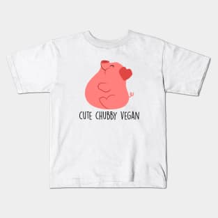 Cute Chubby Vegan - Light Kids T-Shirt